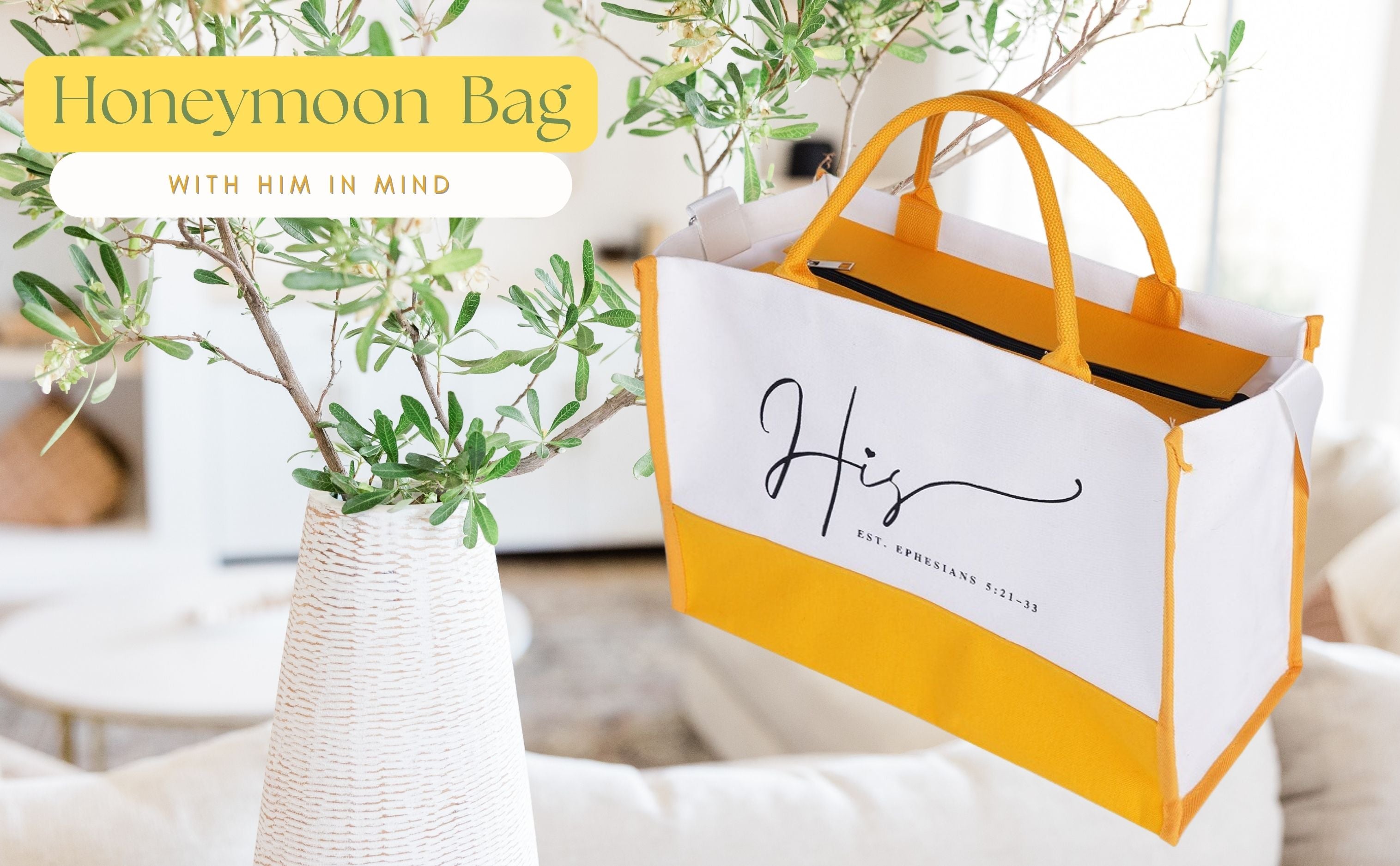 HIS Bag Yellow and White